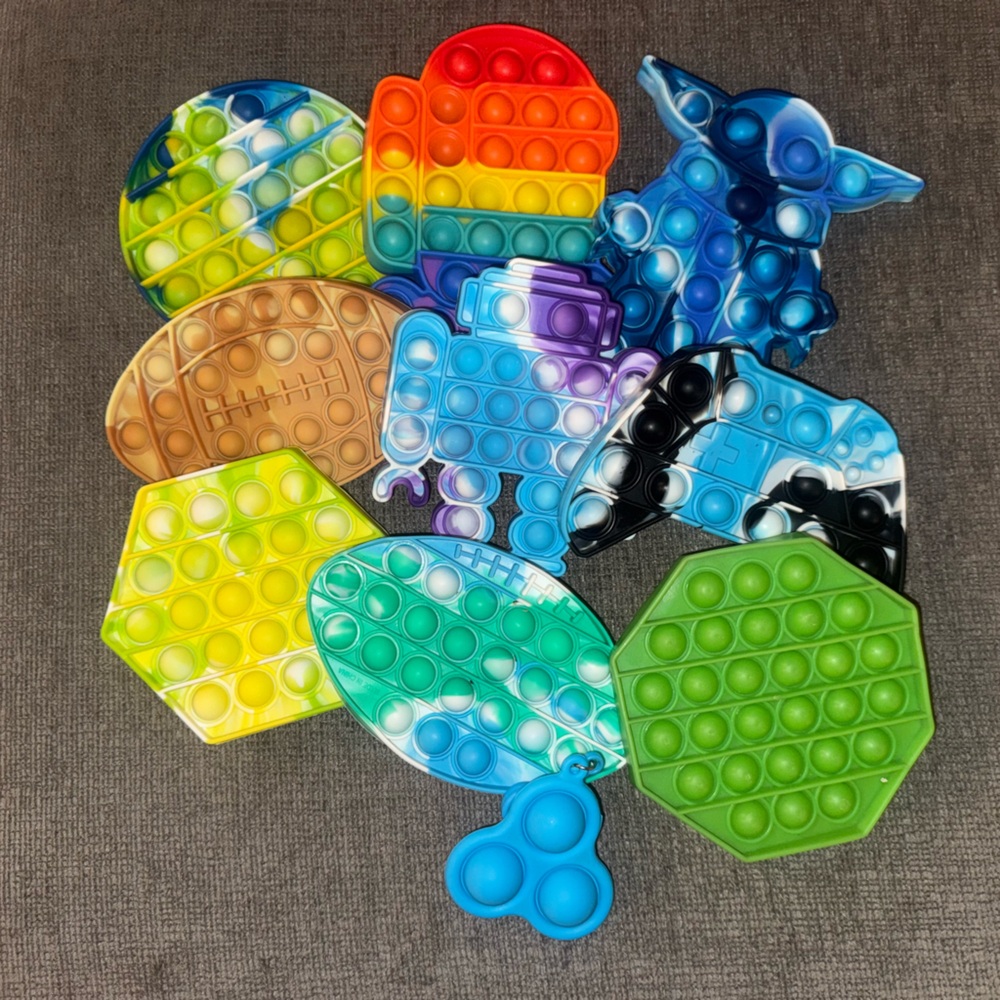 Colorful Pop It Fidget Toy Set